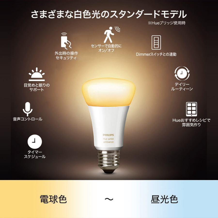 ホワイトグラデーション電球 イメージ1